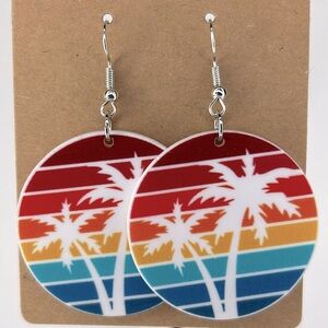 Summer Dangle Earrings Cute Acrylic